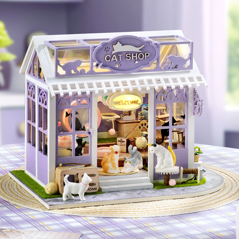 Furniture Paradise & Hardware Ghaziabad Reviews - DIY drewniany kotek raj domek figurki