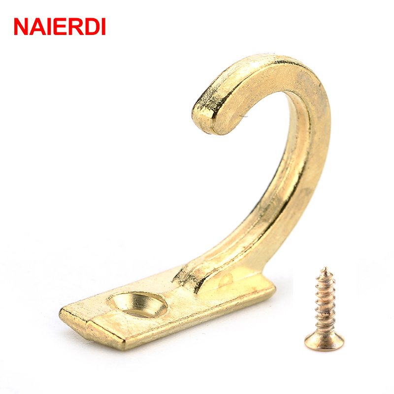 Furniture Hardware Antique - NAIERDI 10 sztuk małe antyczne haki