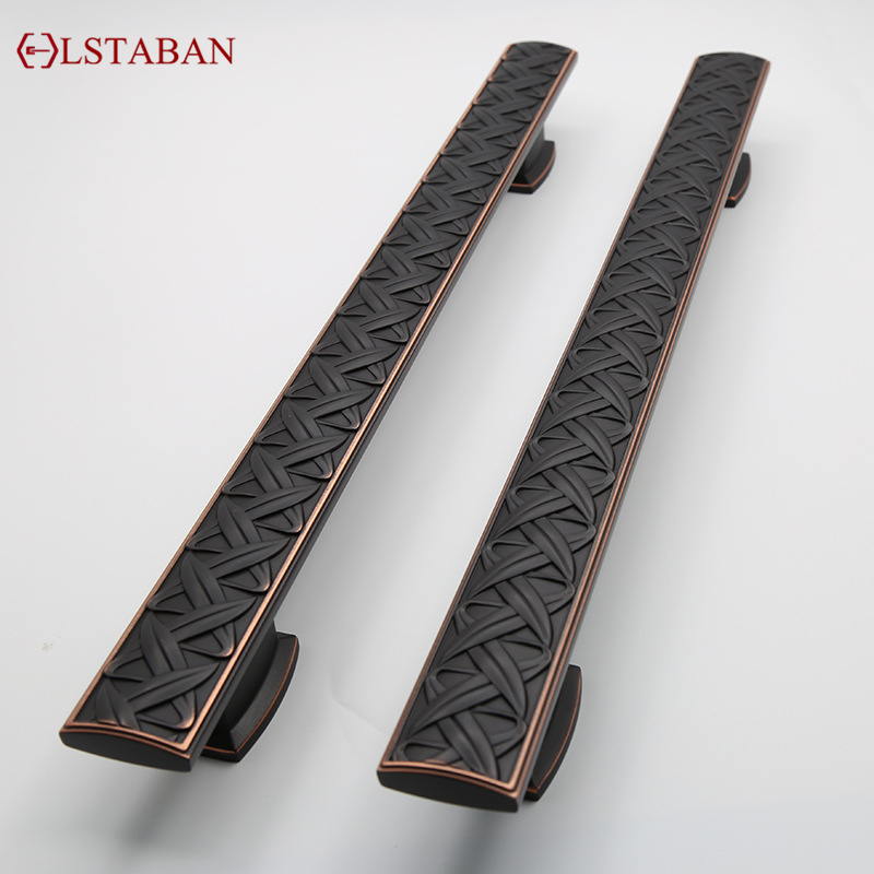 Furniture Hardware Black - LSTABAN Nowoczesny skandynawski czarny wzór klamka
