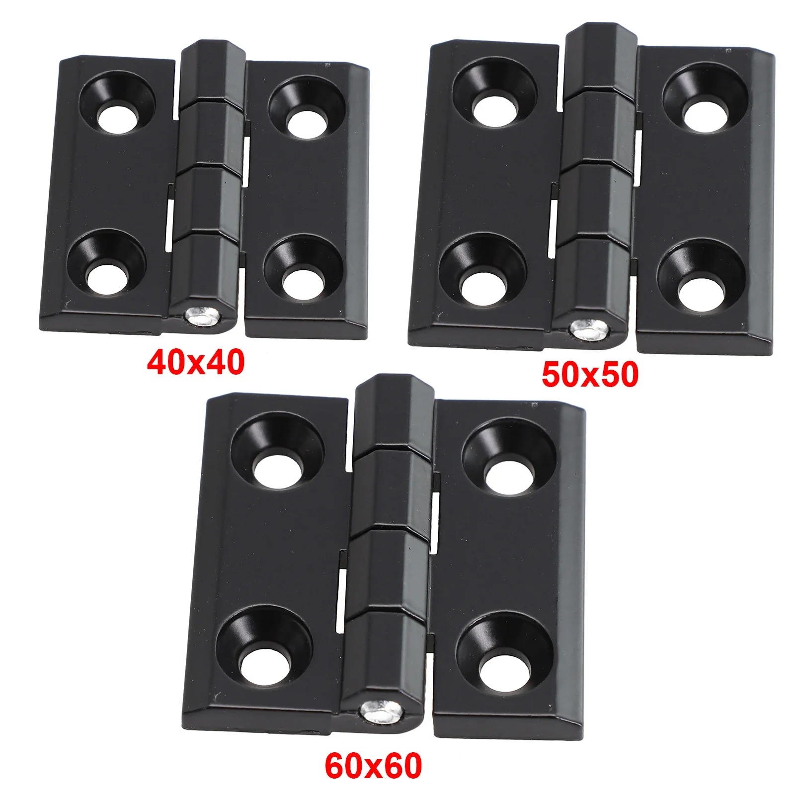 Furniture Hardware Black - 1/2 sztuk 40/50/60mm zawiasy doczołowe metalowe