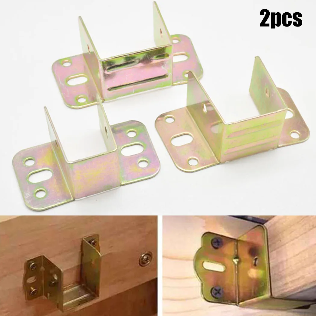 Furniture Hardware Replacement Parts - 2 szt. Metalowy wspornik łóżka w