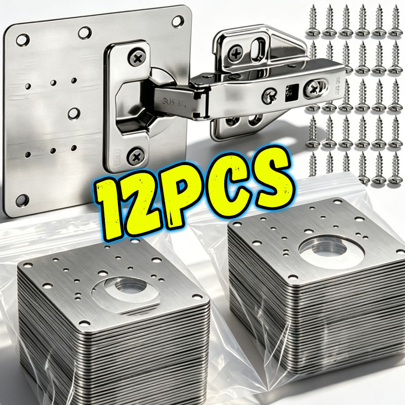 Furniture Hardware Replacement Parts - Zestaw naprawczy zawiasów drzwi szafek, płyta