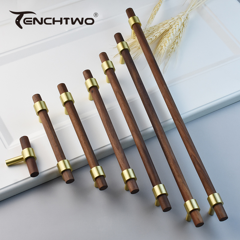 Drawer Pull Gold - Nordycki współczesny szafka kuchenna ciągnie złote