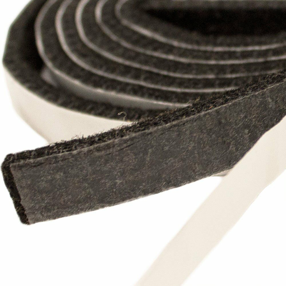 Furniture Hardware Black - Cichy pasek filcowy Samoprzylepna rolka filcowa