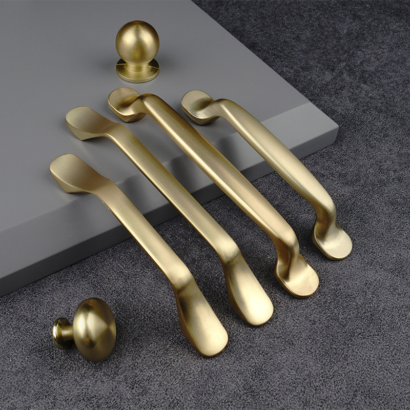 Drawer Pull Gold - Złote uchwyty meblowe, aluminiowe uchwyty kuchenne,
