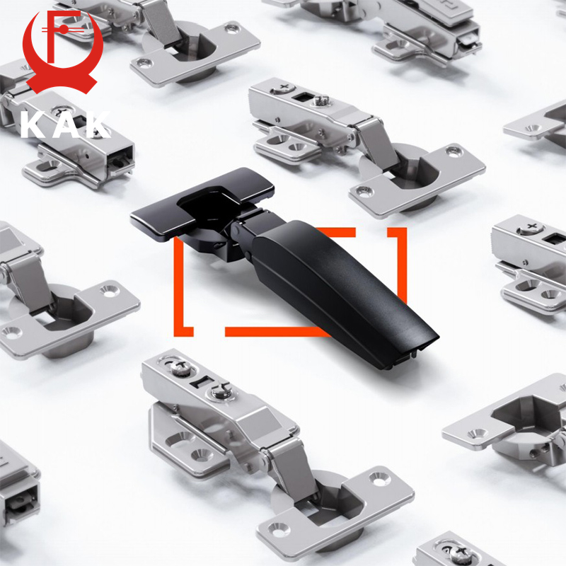Furniture Hardware Black - KAK 2 szt. Ukryte hydrauliczne zawiasy
