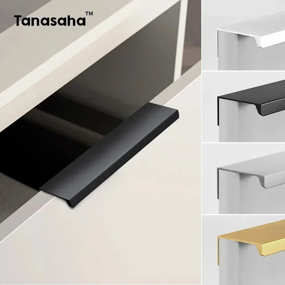 Drawer Pull Gold - Uchwyt meblowy bez dziurkacza Szczotkowane złoto