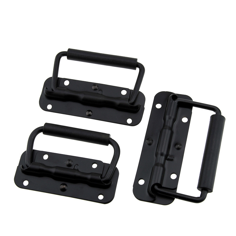 Furniture Hardware Black - 1 szt. Czarny uchwyt sprężynowy do