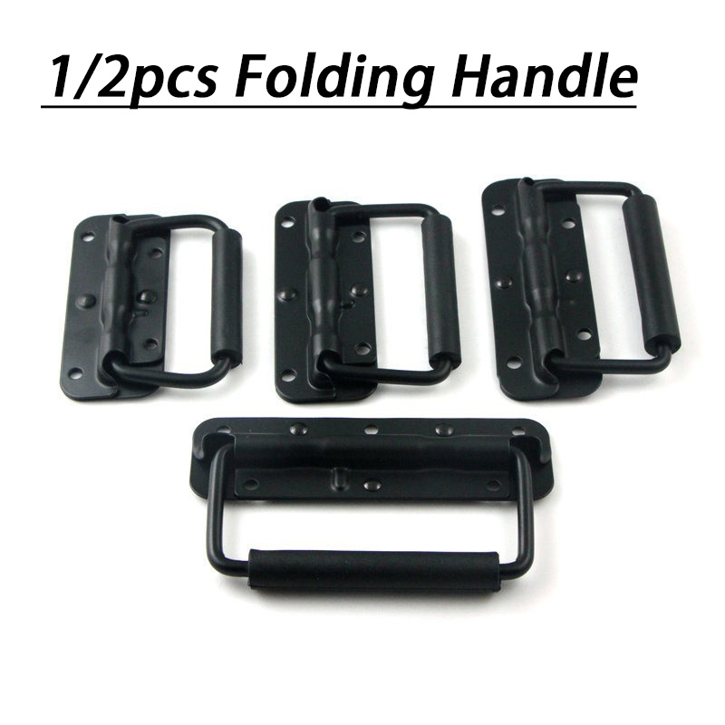 Furniture Hardware Black - 1/2 SZT. Składane uchwyty do szafek,