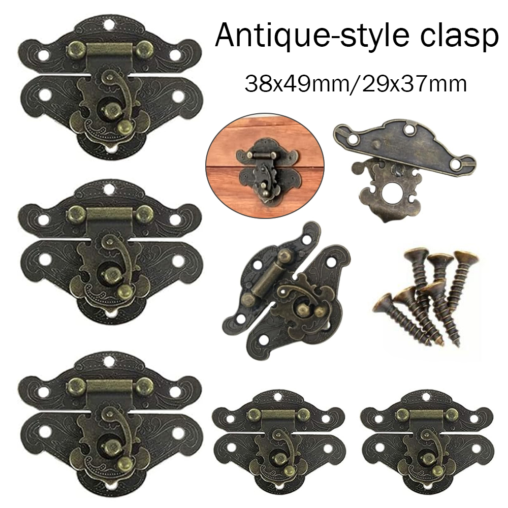 Furniture Hardware Antique - 5-20 szt. Vintage Metalowe Zapięcie Zatrzaskowe