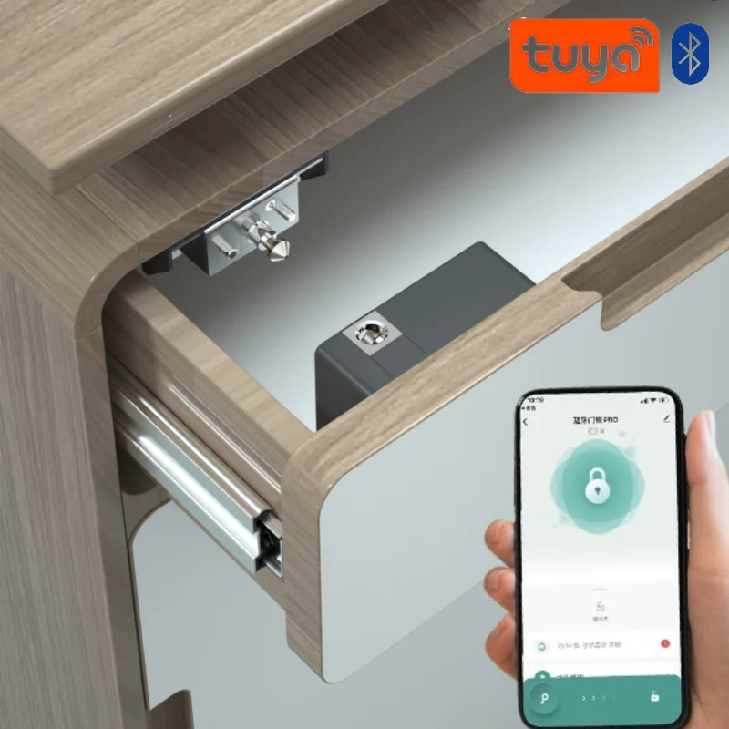 Furniture Hardware Suppliers - Inteligentny zamek do szafek Tuya, bezkluczykowy,