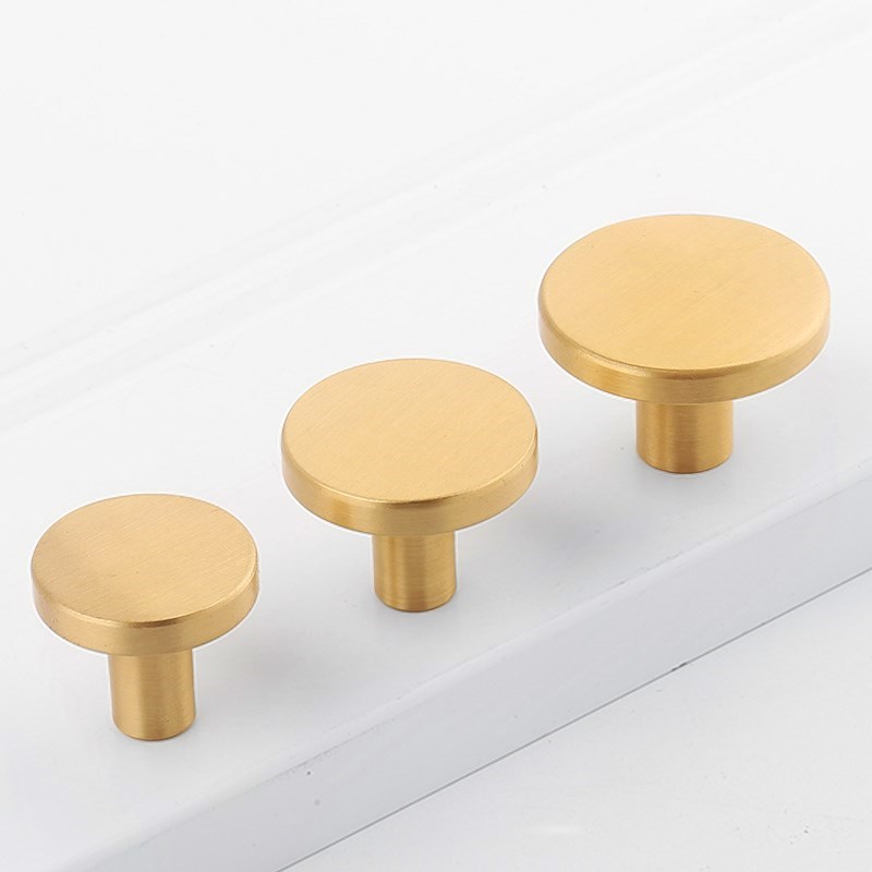 Okrągłe mosiężne gałki do szuf – Drawer Pull Gold recenzja i cena
