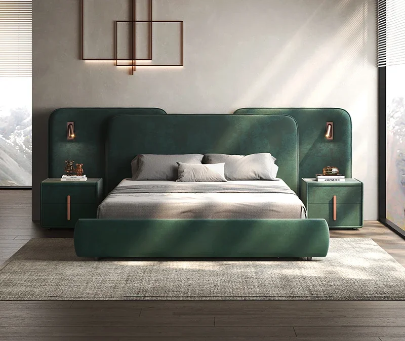 Łóżka skórzane z dużym zagłówk – Z. A. Furniture recenzja i cena