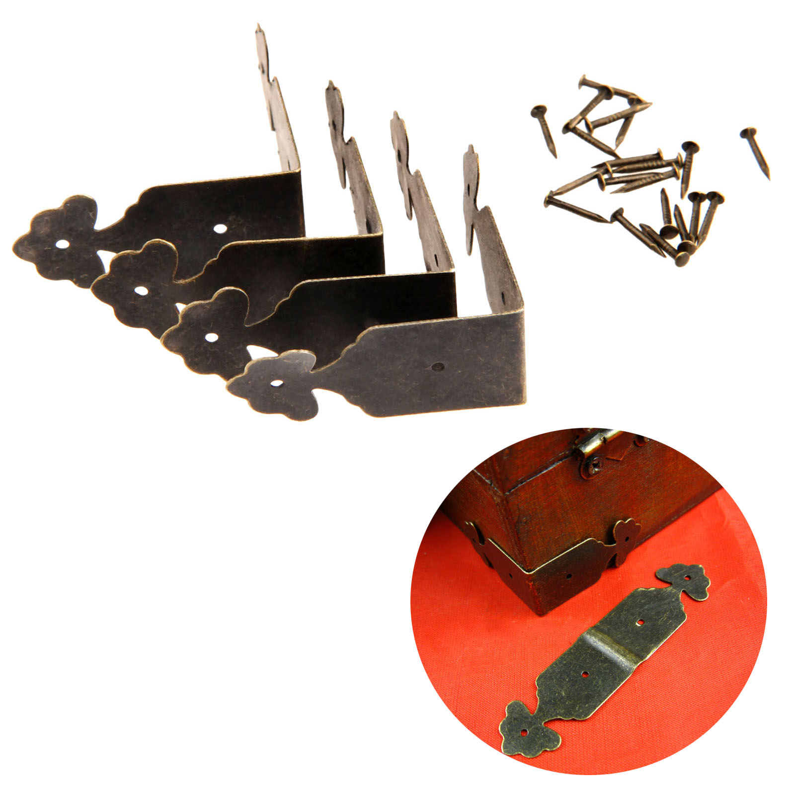 4 sztuk dekoracyjne zabezpiecz – Furniture Hardware Antique recenzja i cena