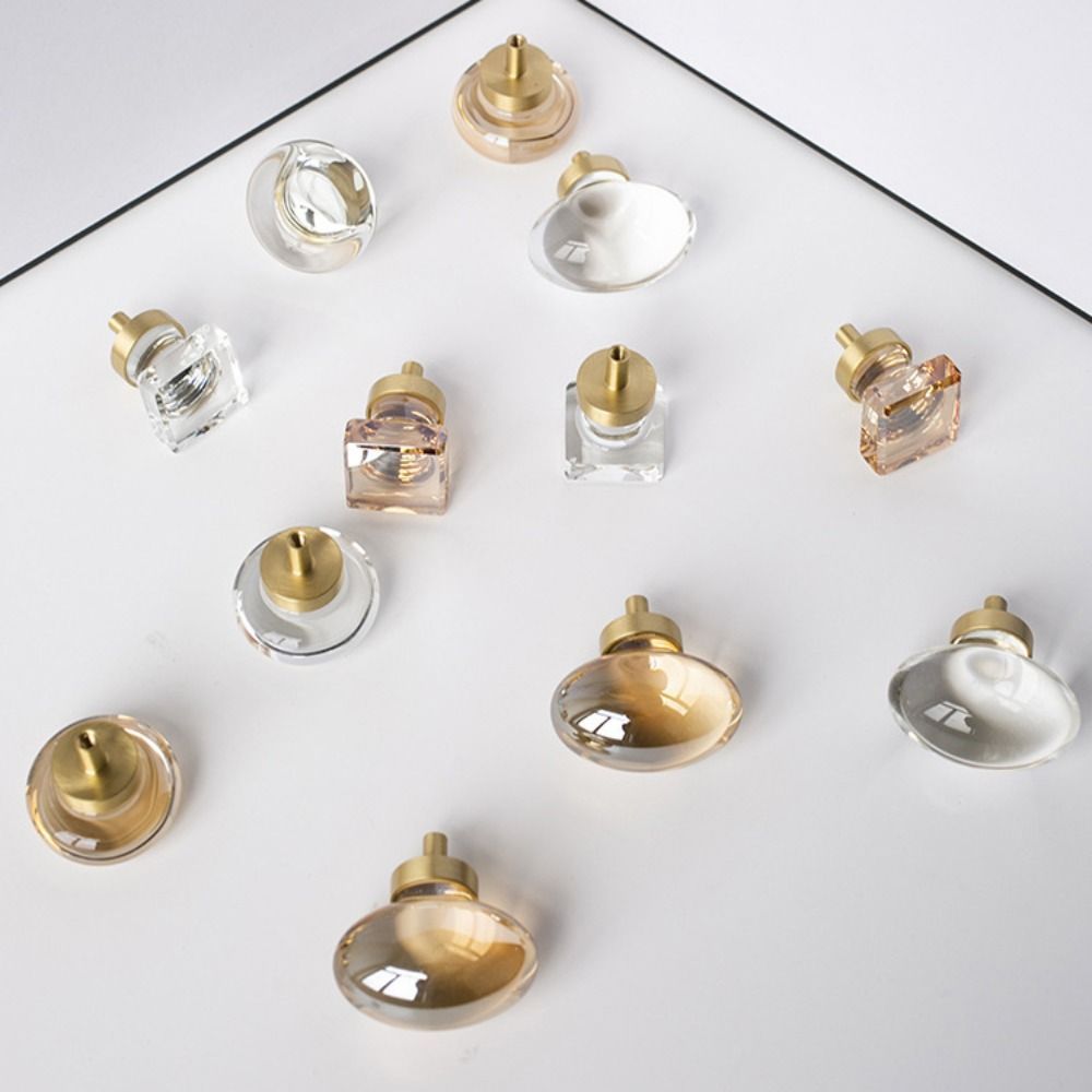 Kryształowe szklane uchwyty me – Drawer Pull Gold recenzja i cena
