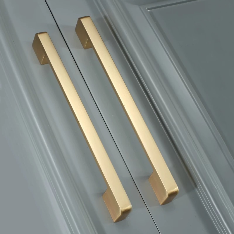 Złote szczotkowane okucia do s – Drawer Pull Gold recenzja i cena