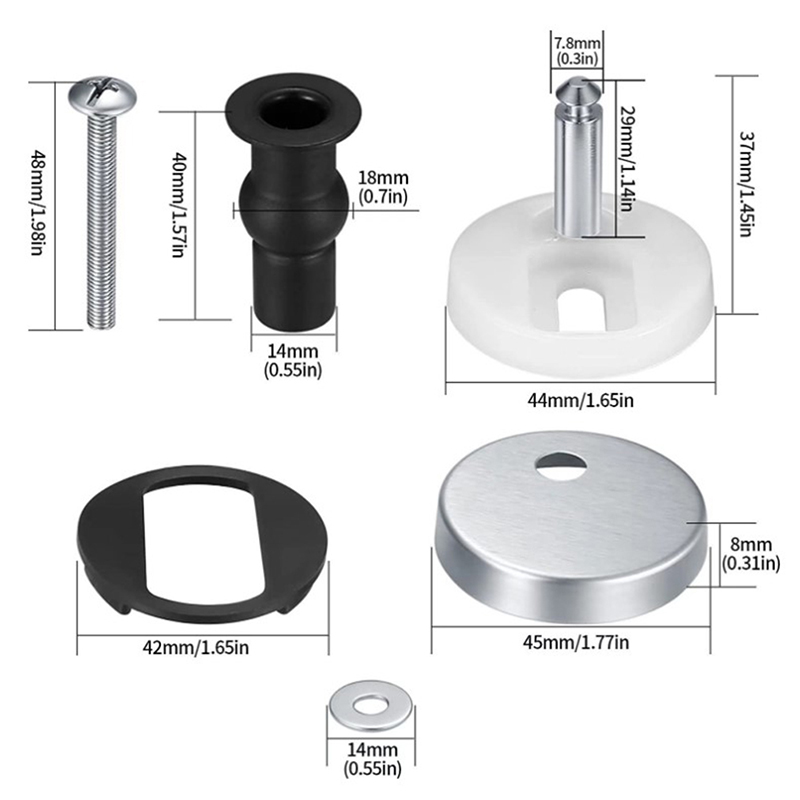 2 szt. Zawiasy do deski sedeso – Furniture Hardware Replacement Parts recenzja i cena