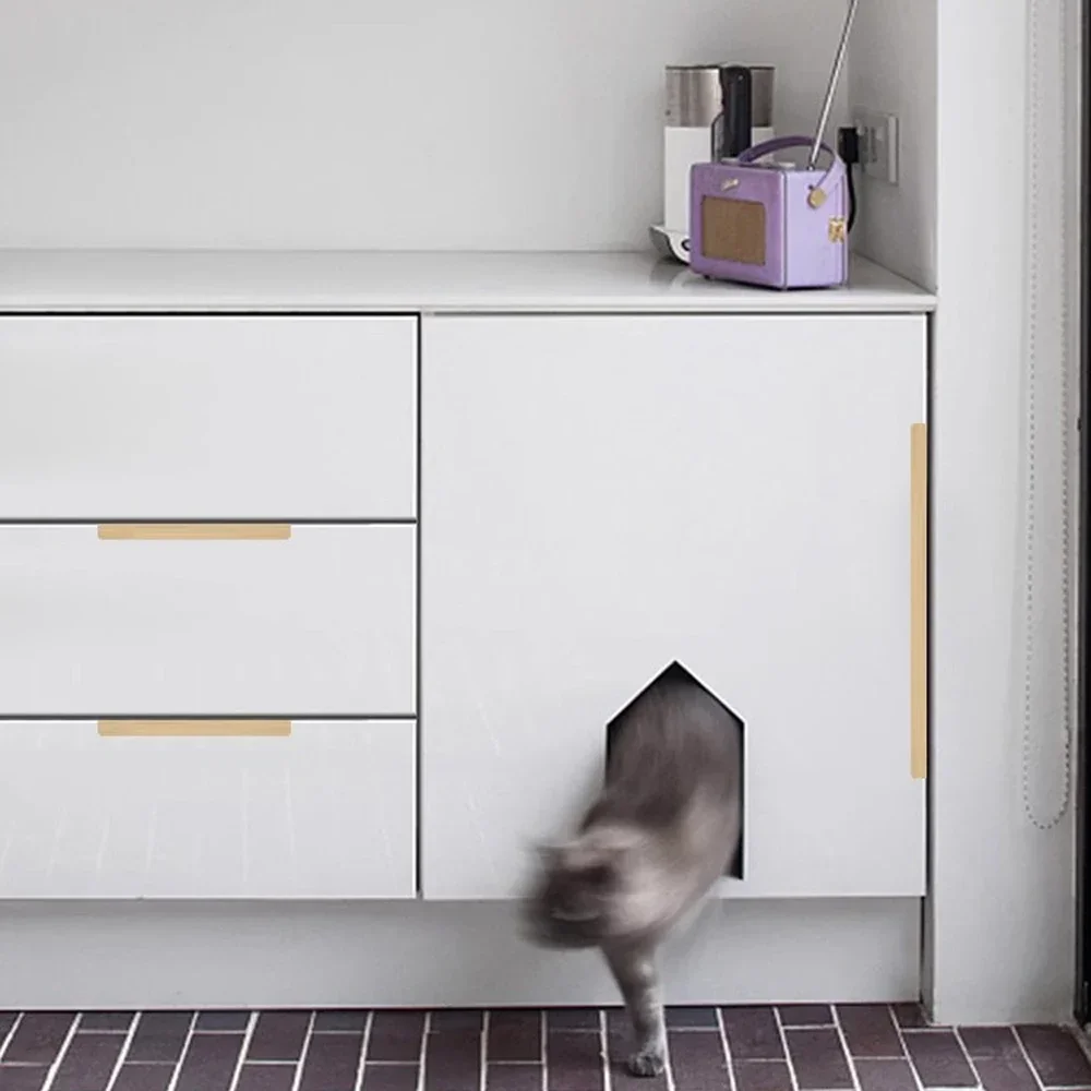 Ukryte uchwyty meblowe Matowe  – Drawer Pull Gold recenzja i cena